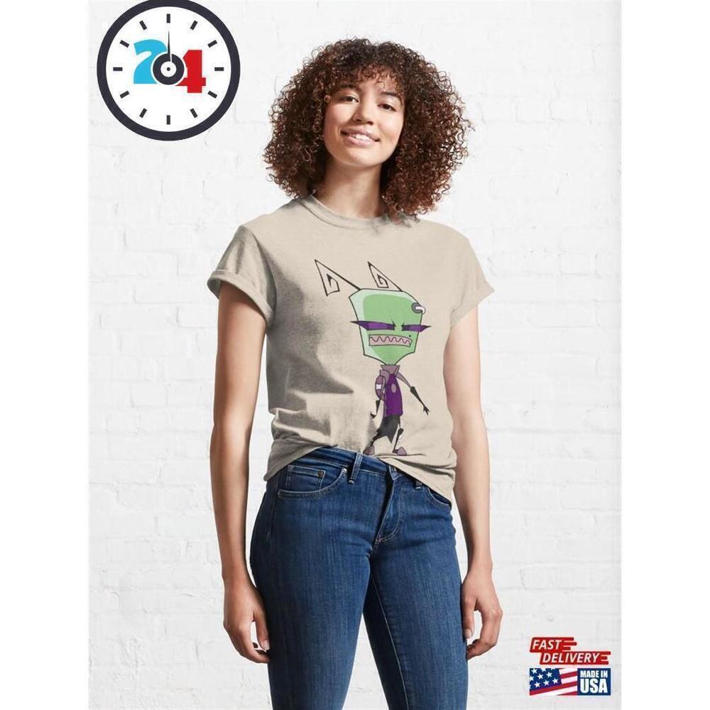 Tak Invader Zim Retro Cartoon Nickelodeon Fan T-Shirt